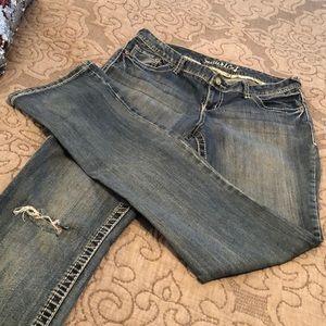 Maurice’s  Distressed Straight leg Jeans